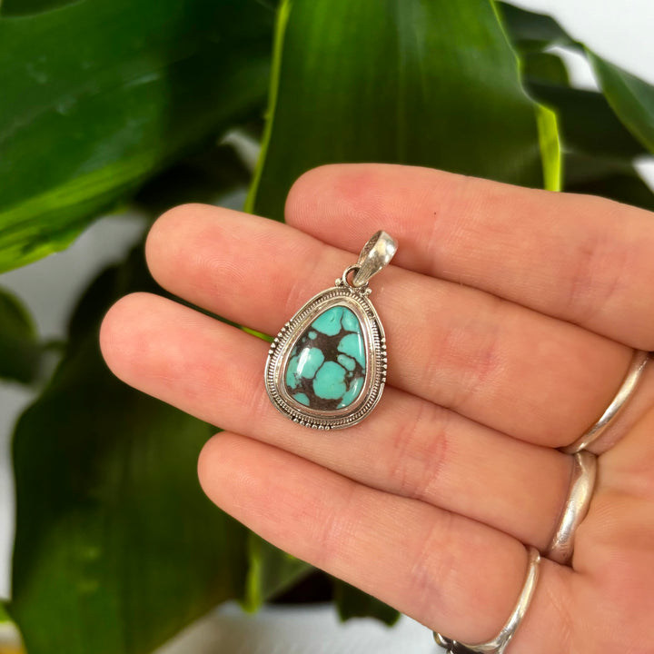 Turquoise SS Pendant-JDS3008