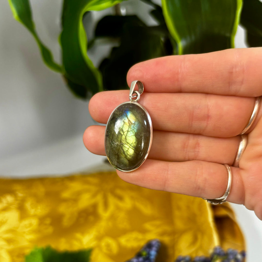 Labradorite Pendant SS-JCP62