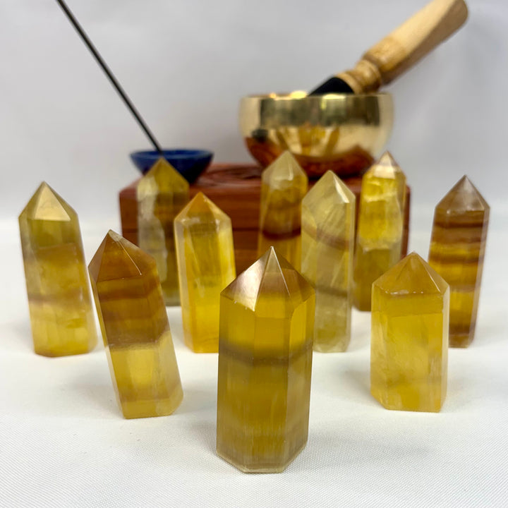 Yellow Fluorite Point -PT13-2