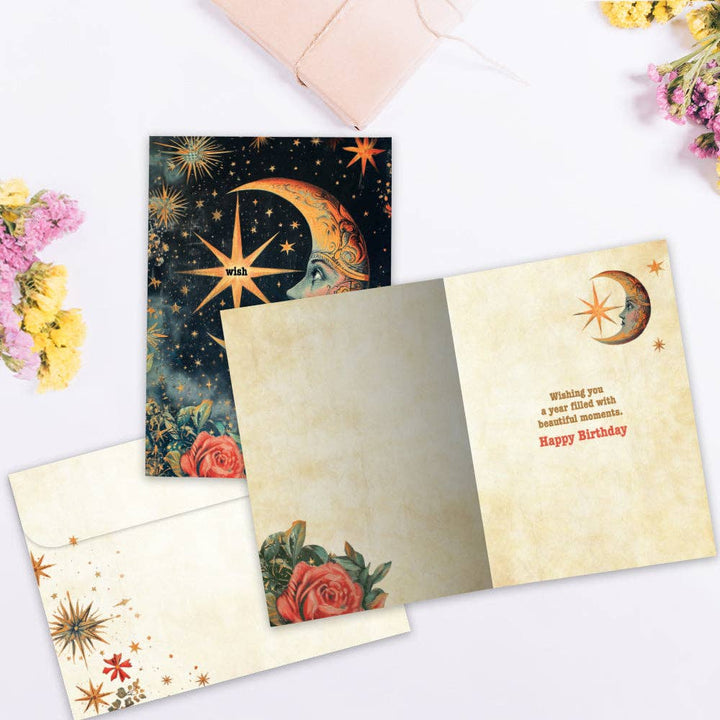 Crescent Moon Wish Card