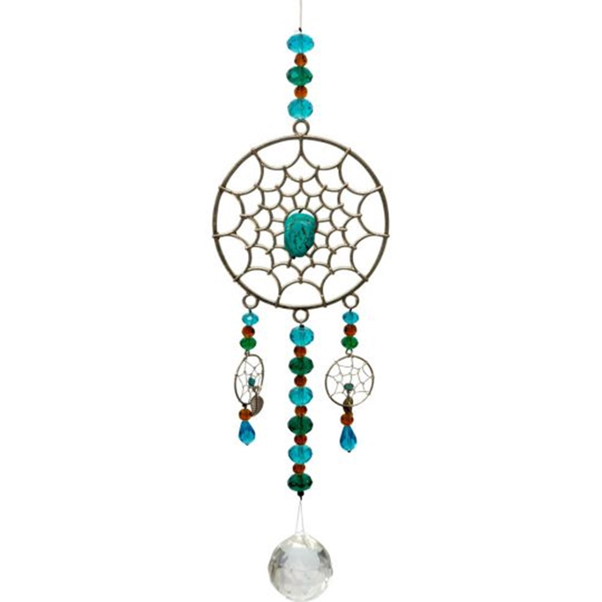 Dreamcatcher - Hanging Crystal w/ Cut Beads