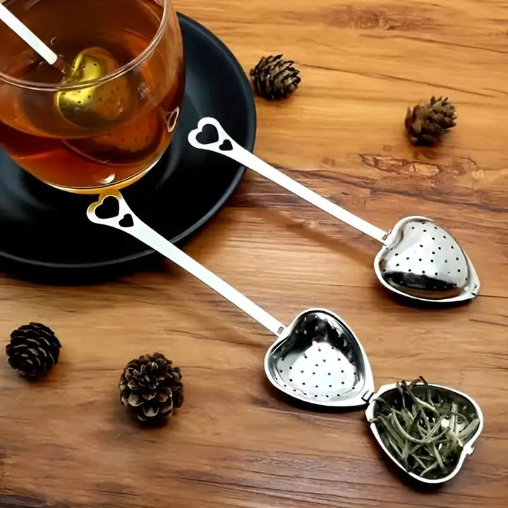 Heart-Shaped Stainless Steel Spoon Tea Infuser