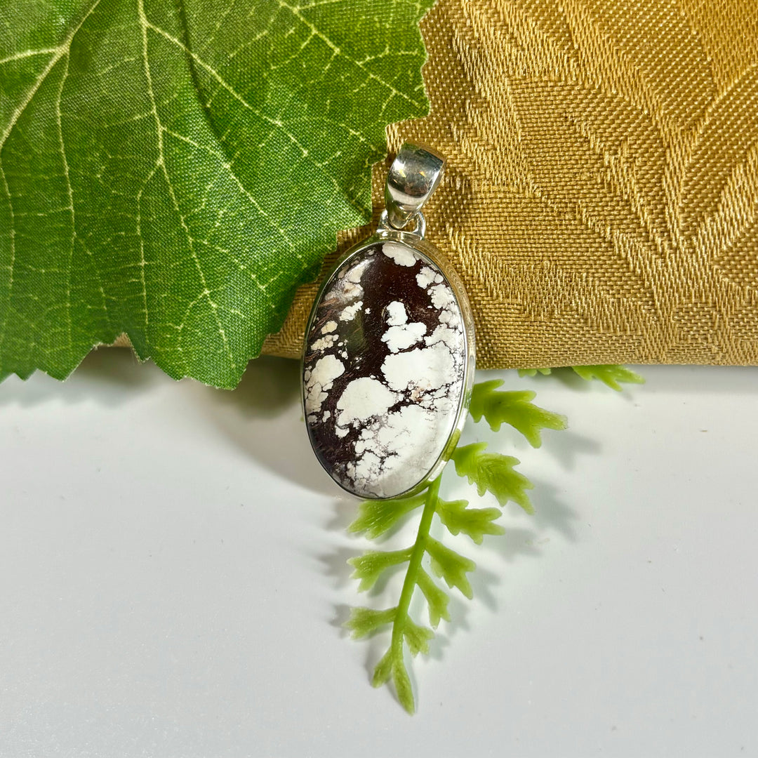 Wild Horse Magnesite SS Pendant -MNS1390