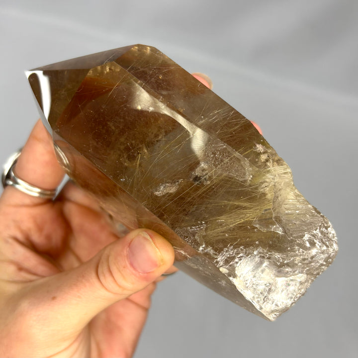 Smoky Rutilated Quartz Point PT70-15
