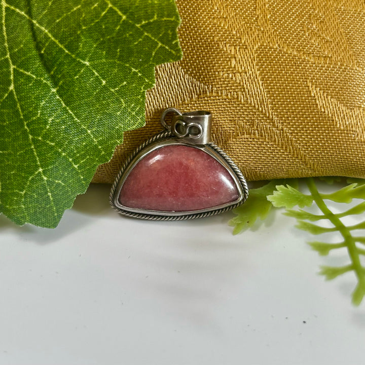 Rhodochrosite SS Pendant TM1570