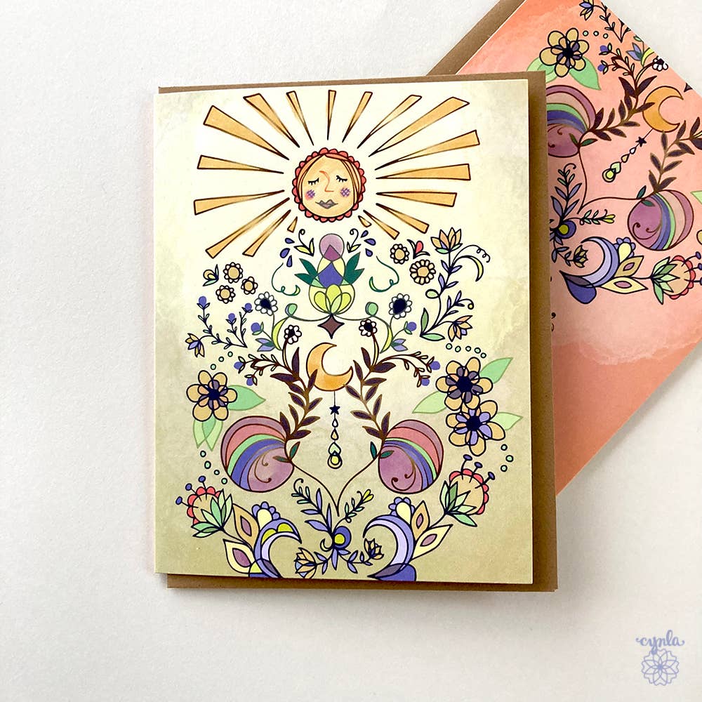 Sun glow Card