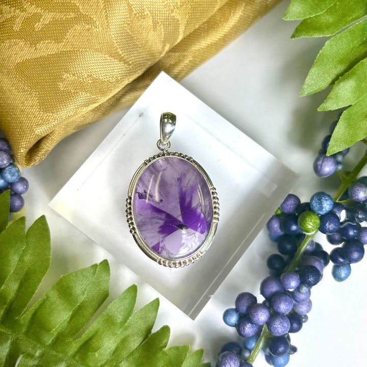 Star Amethyst SS Pendant -JCP451