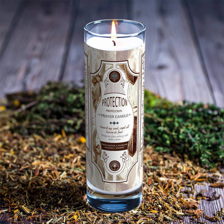 Prayer Candle - Protection (8 in., 9.5 oz.)