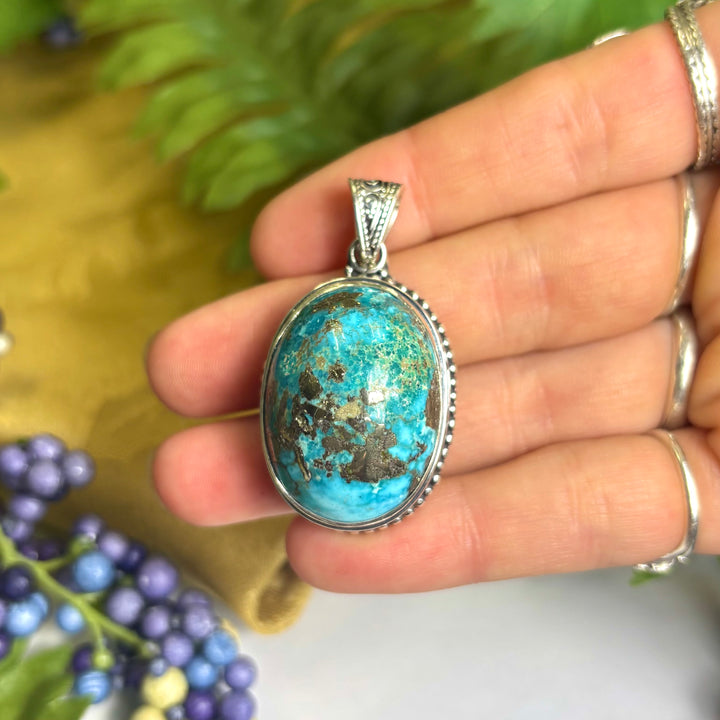 Turquoise SS Pendant -JCP426