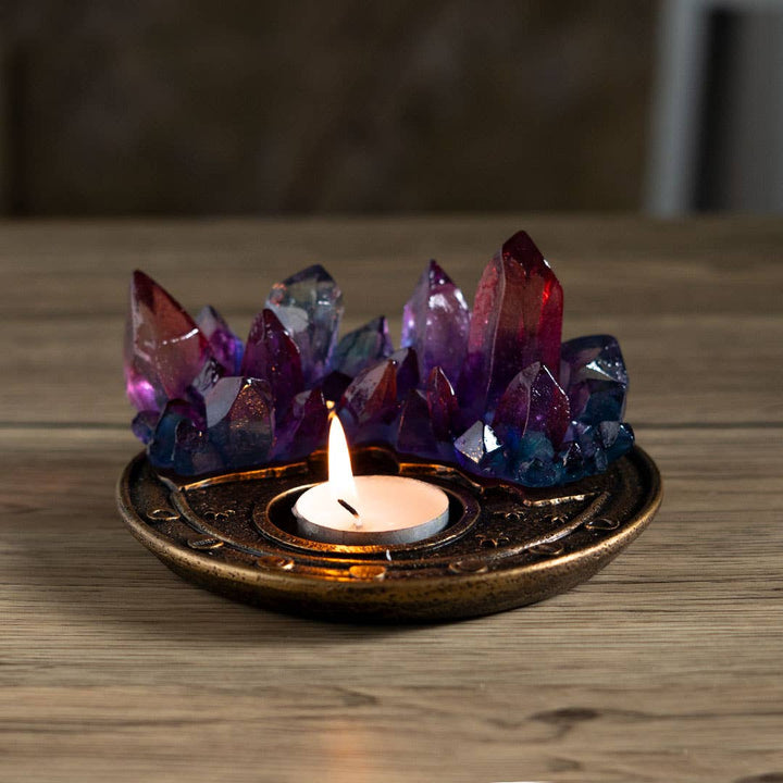 Crystal Aura Candle Holder
