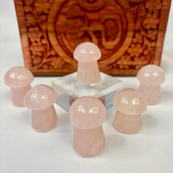 Rose Quartz Mushroom- MS25006