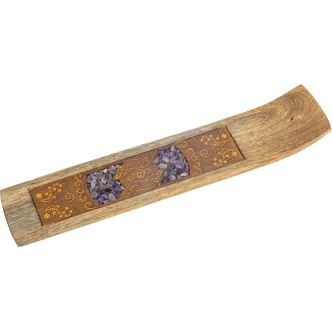 Etched Incense Burner-stick-Amethyst