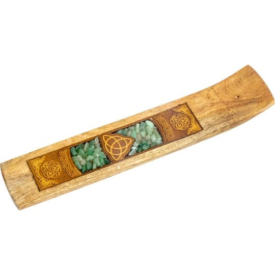 Etched Incense Burner-stick-Aventurine