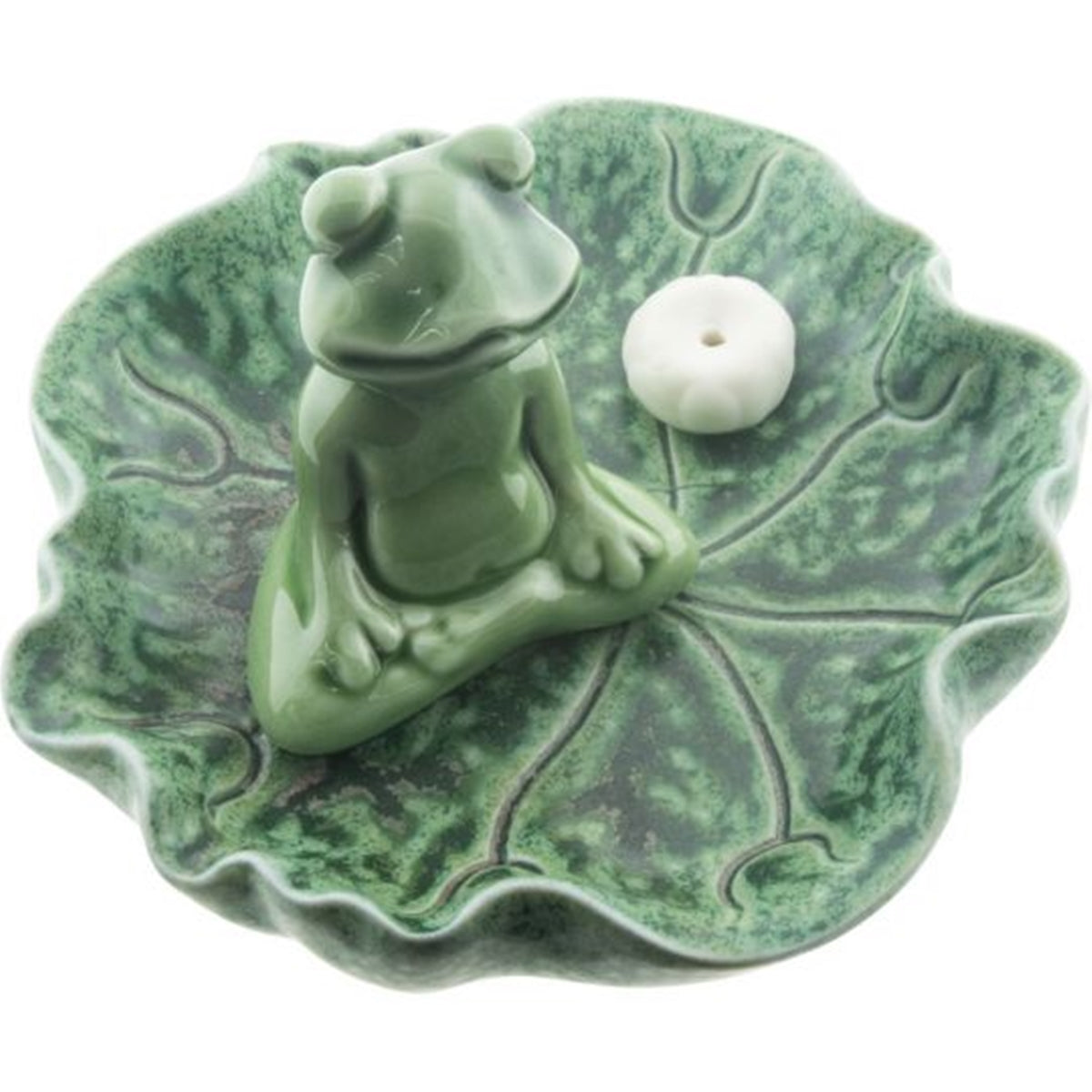 Meditating Frog  Incense Holder
