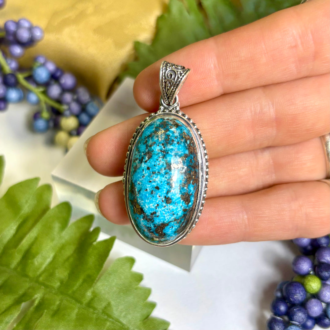 Turquoise SS Pendant -JCP444