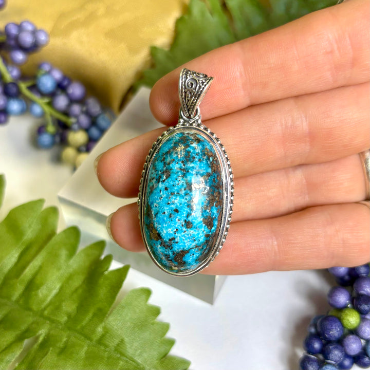 Turquoise SS Pendant -JCP444