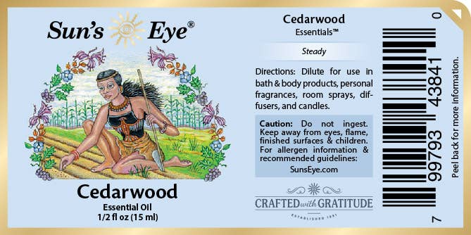 Cedarwood Essential Oil: .5 fl oz
