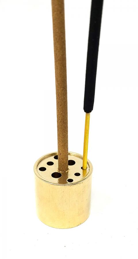 9-hole brass incense holder