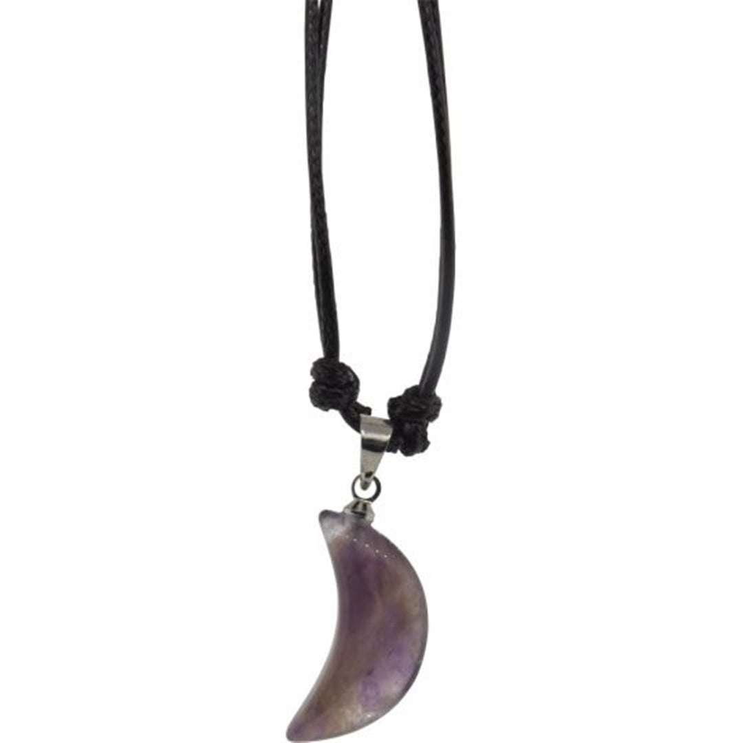 Moon Necklace - Amethyst