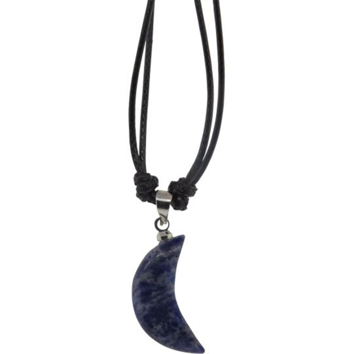 Moon Necklace - Sodalite