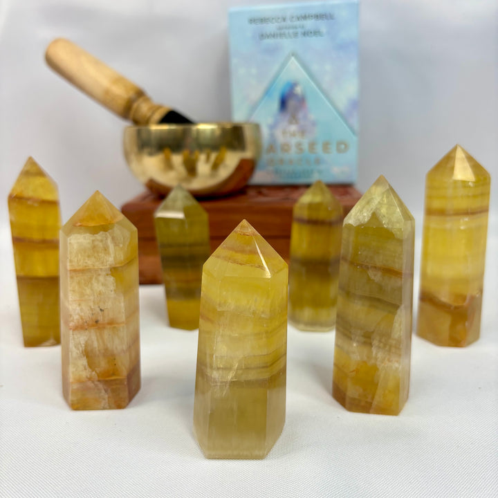 Yellow Fluorite Point -PT13-4