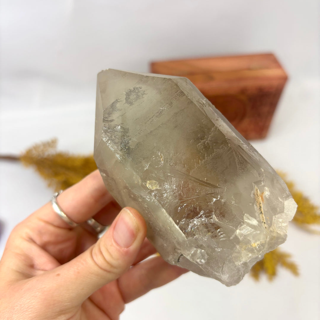 Smoky Lemurian Rough Point LEM1-15