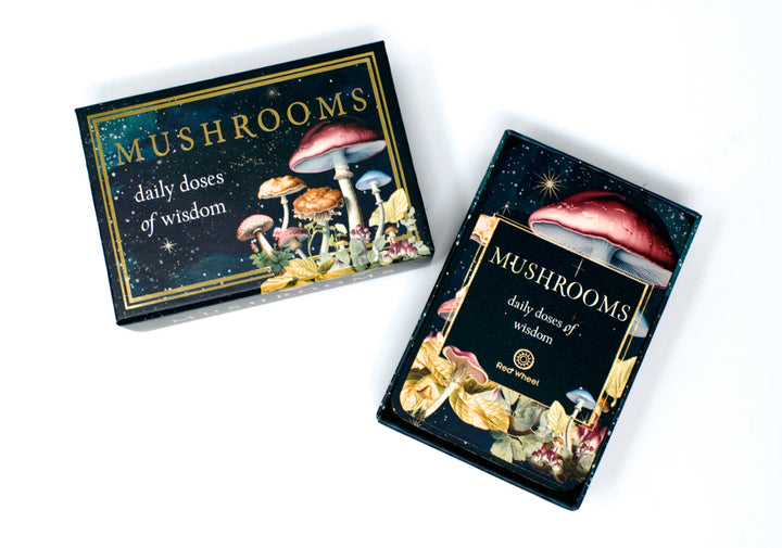 Mushrooms: Daily Doses of Wisdom (36 Gilt-Edged Mini Cards)