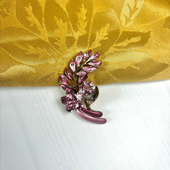 Pink Flower Cascade Pin-LC037