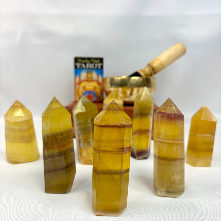 Yellow Fluorite Point -PT13-5