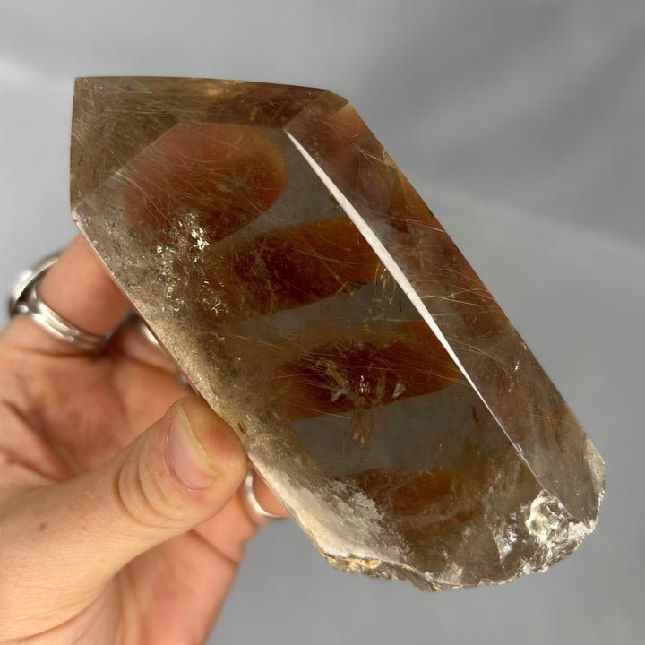 Smoky Rutilated Quartz Point PT70-14