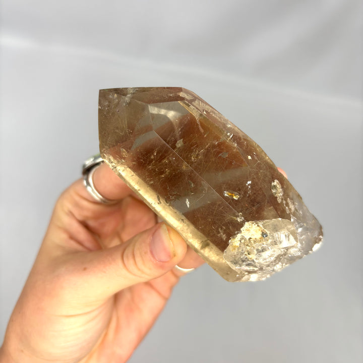 Smoky Rutilated Quartz Point PT70-8