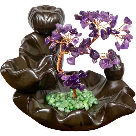 Backflow Burner-Gem Tree Amethyst