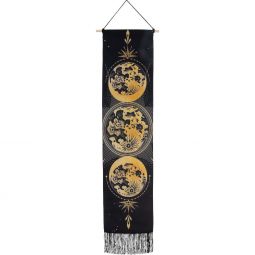 Banner-Triple Moon with Flowers (B4)