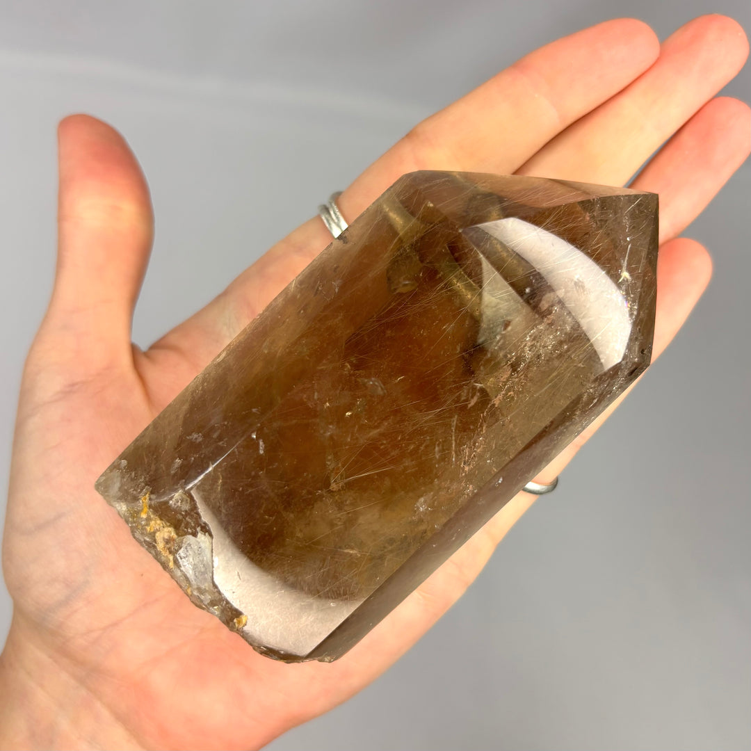 Smoky Rutilated Quartz Point PT70-14