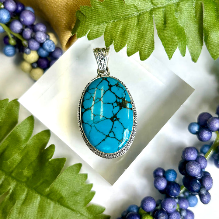 Turquoise SS Pendant -JCP424