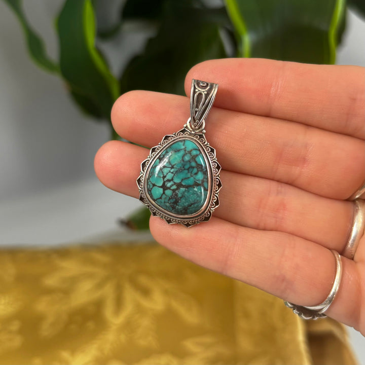 Turquoise SS Pendant-JDS3009