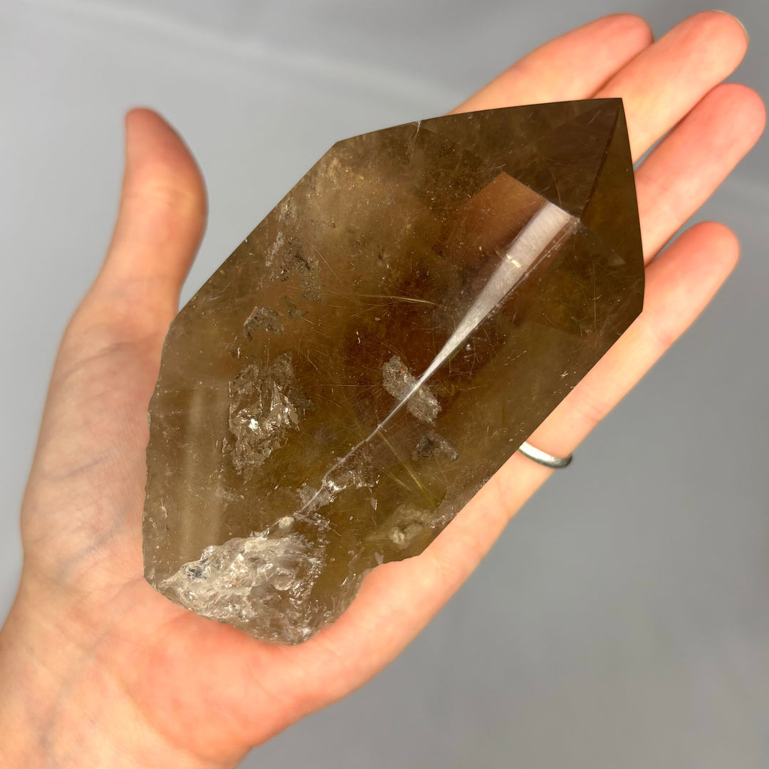 Smoky Rutilated Quartz Point PT70-15