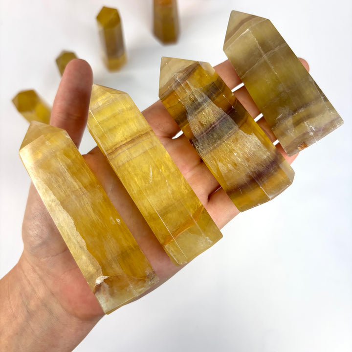 Yellow Fluorite Point -PT13-3