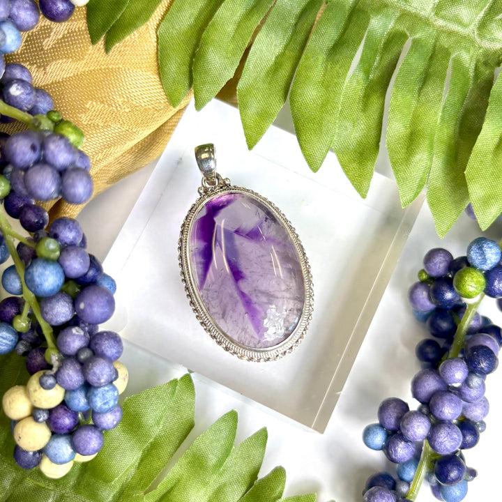 Star Amethyst SS Pendant -JCP457