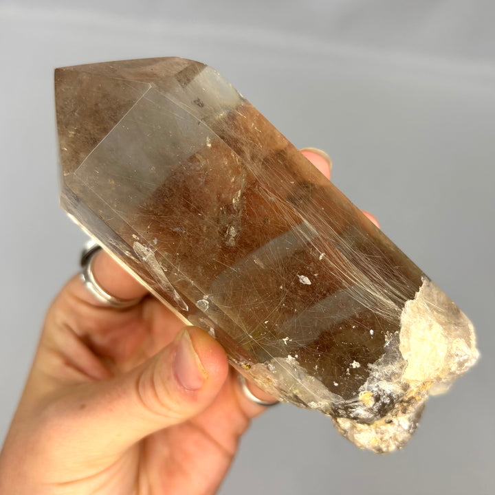 Smoky Rutilated Quartz Point PT70-13