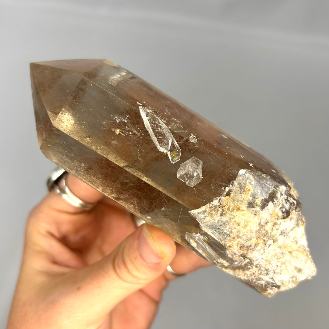 Smoky Rutilated Quartz Point PT70-13
