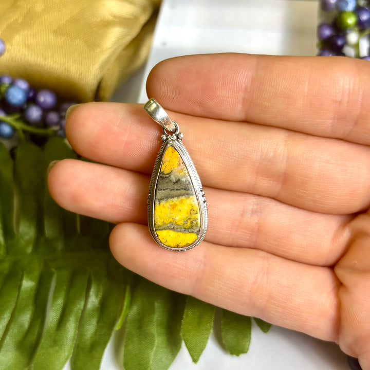 Bumblebee Jasper SS Pendant -JCP450