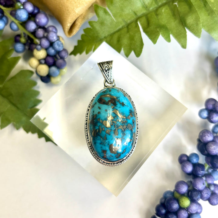Turquoise SS Pendant -JCP432