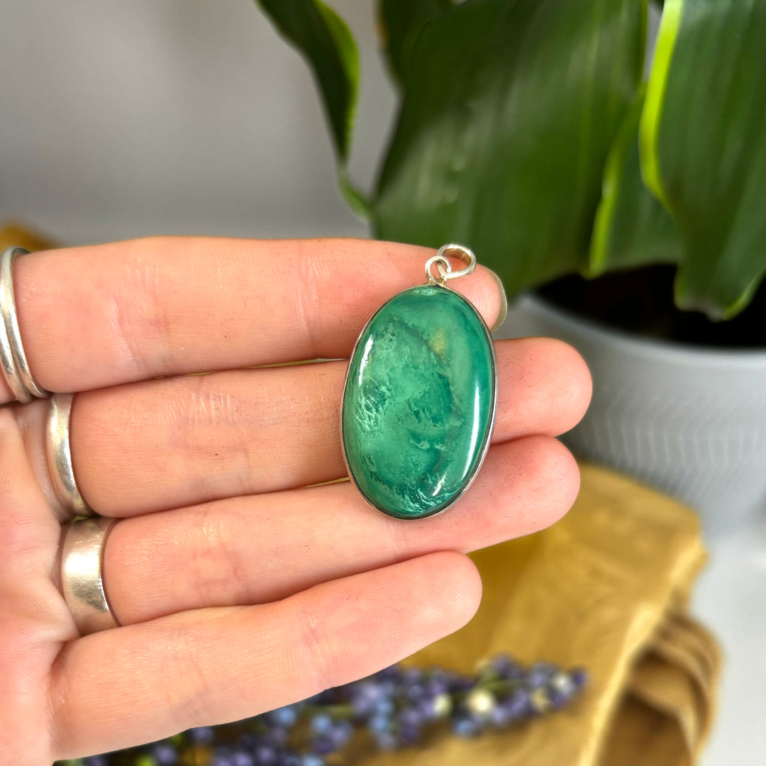 Malachite Pendant SS-JCP262