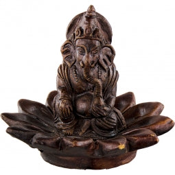 Ganesha on Lotus Incense Burner