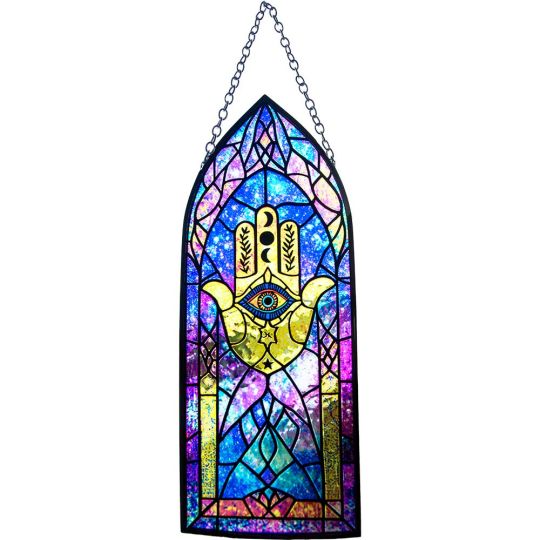 Glass Cathedral Suncatcher - Fatima Hand