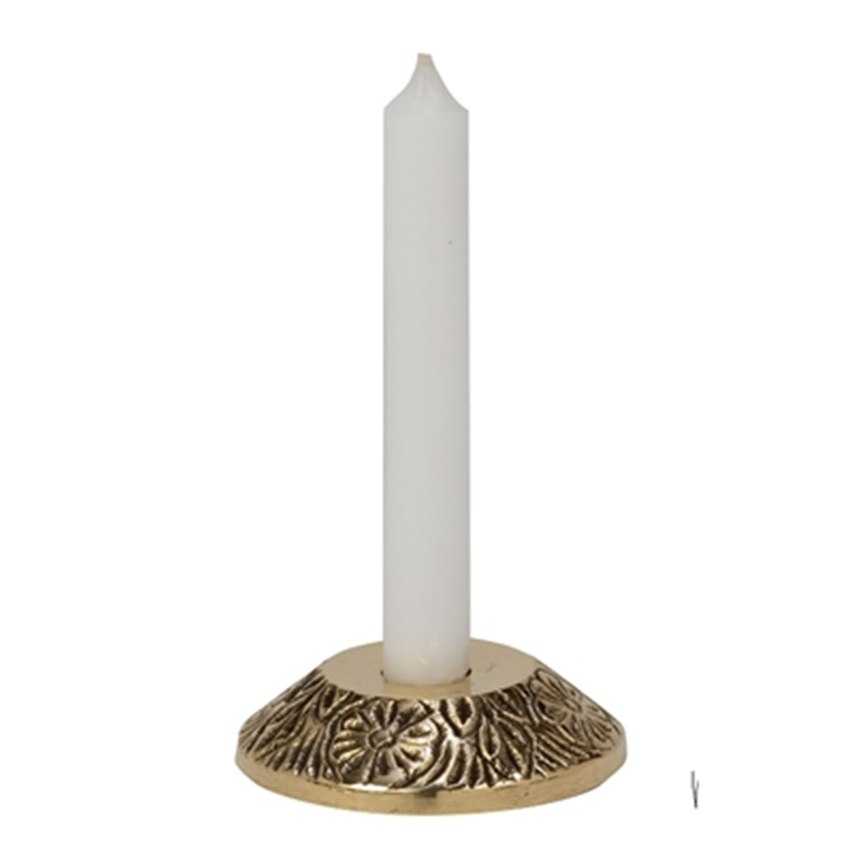 Flower candle holder - Brass