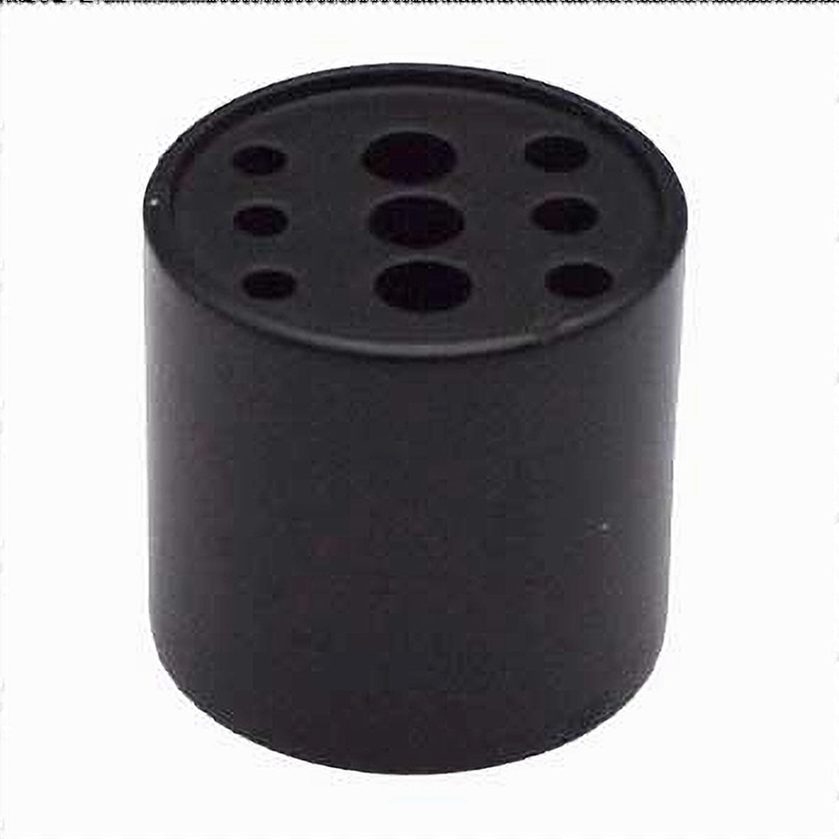 9-hole brass incense holder-black