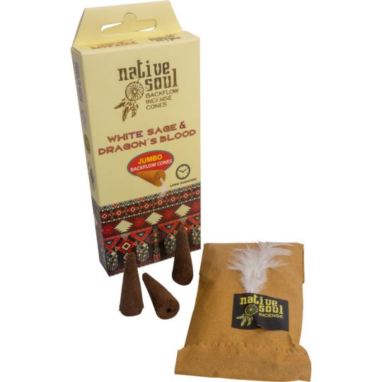 Native Soul-Backflow Incense White Sage & Dragon's Blood