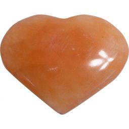 Orange Selenite Heart